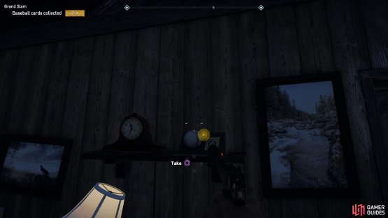 find the Card on a shelf at the back.