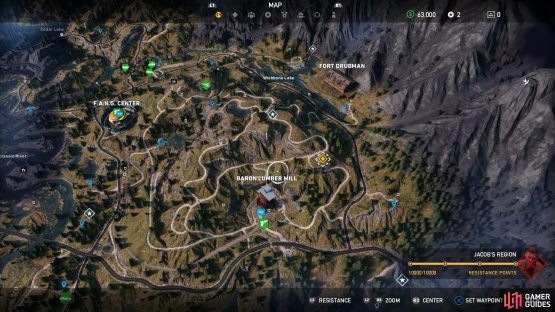You&rsquo;ll find a trailer to the northeast of Baron Lumber Mill