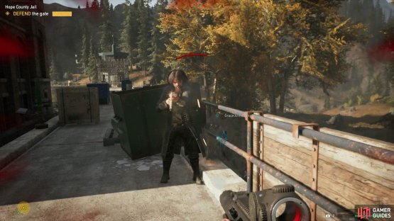 Watch for any enemies that make it onto the wall