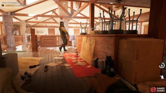 wait for the Heavy to come back upstairs and take him out here.