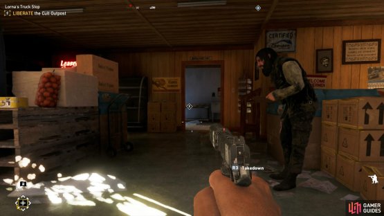 be ready for an instant takedown as soon as you enter the store.