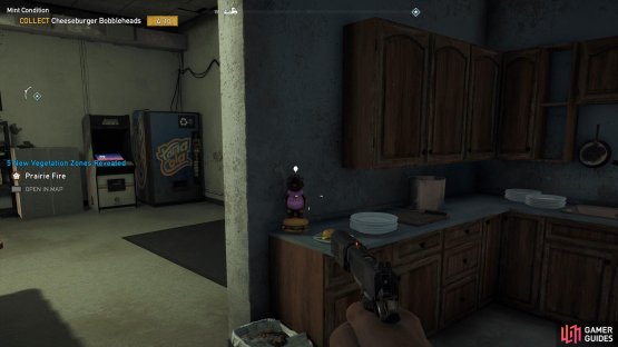the Bobblehead can be found in the kitchen.