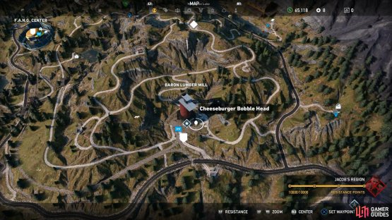 Head to Baron Lumber Mill and complete the mission there