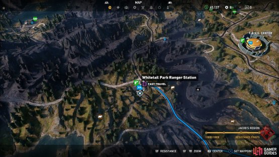 Head to the west of the F.A.N.G. Center to find this location