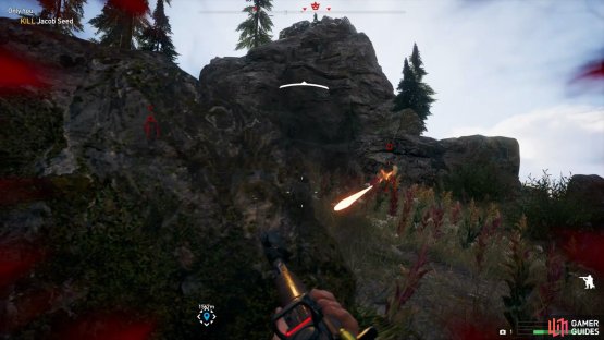 Make good use of the cover as you head up the hill