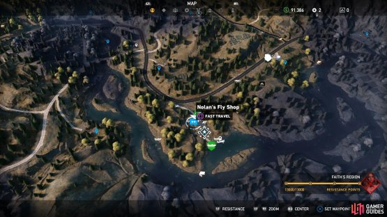 Return to Nolan&rsquo;s Fly Shop after liberating it