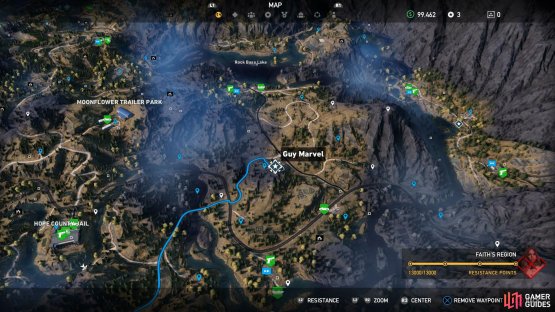 You&rsquo;ll find the Grimalkin Radon Mine to the east of Hope County Jail