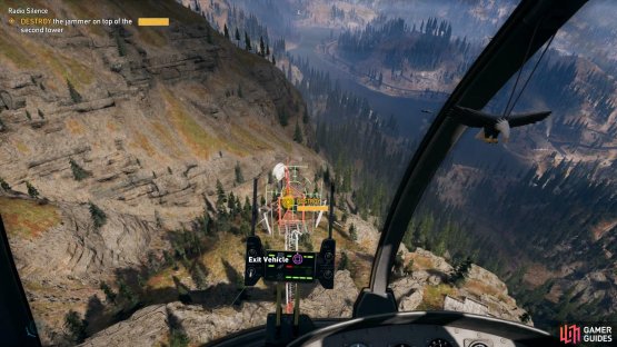Fly high enough to avoid fire from below