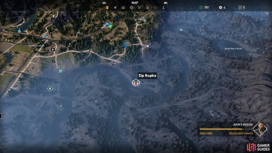Zip’s ranch is located to the east of Fall’s End