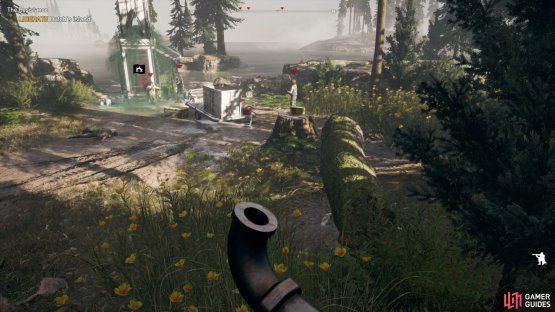 Approach the three cultists from here