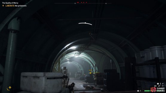 defeat all the enemies before releasing the prisoners.