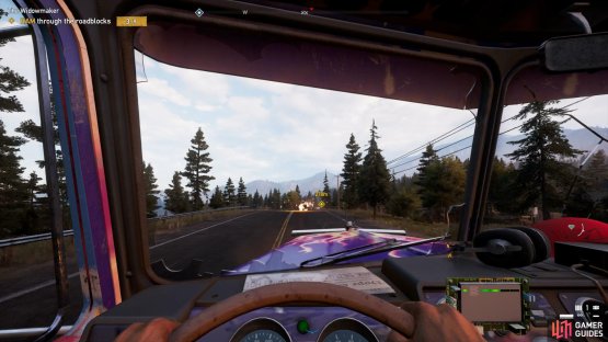 Shoot the pickup trucks form distance, the explosions could kill you