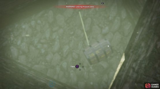 to find the first collectible hidden under the logs