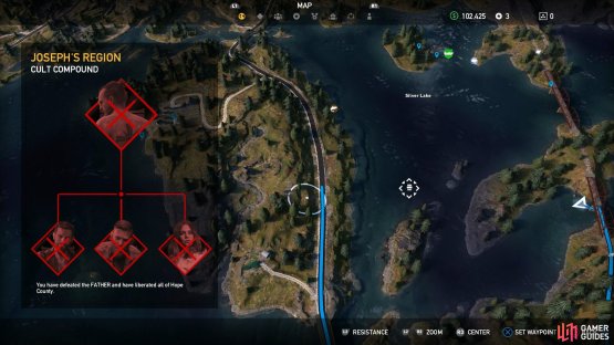 Search near the island to the east of Joseph&rsquo;s region