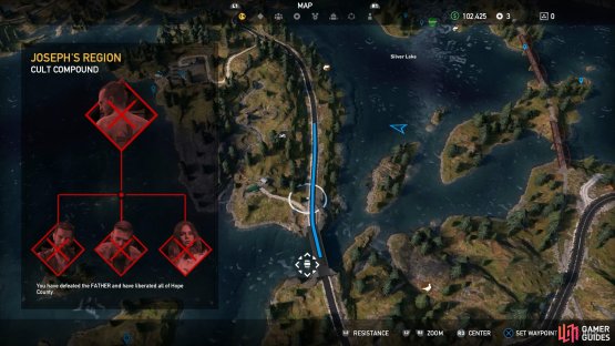 Search under the bridge south of Joseph&rsquo;s region