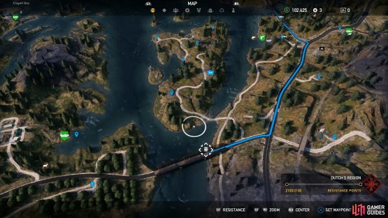 Search under the bridge south of Dutch&rsquo;s Region