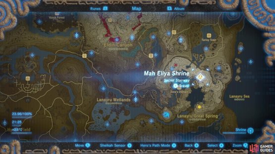 This shrine is found east of Zora&rsquo;s Domain