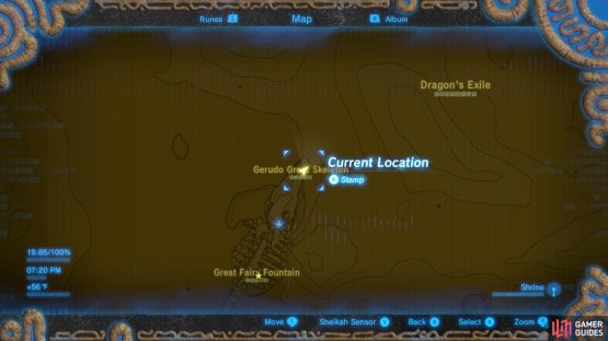 Here is the location of Barta. This is in the far southwestern corner of Hyrule