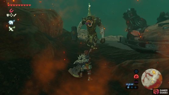 You will need to defeat this Black Moblin to pass through