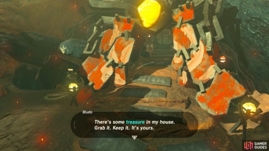 Bludo&rsquo;s house is straight behind him