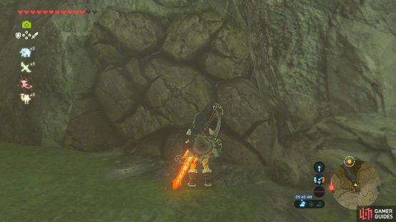 You will see the distinct sign of a wall that can be bombed