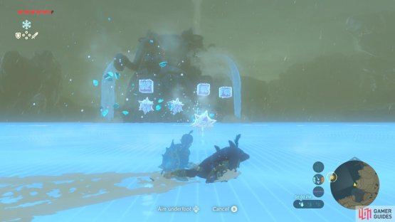 Each time you shoot a weak point, Vah Ruta will create more and more ice blocks.