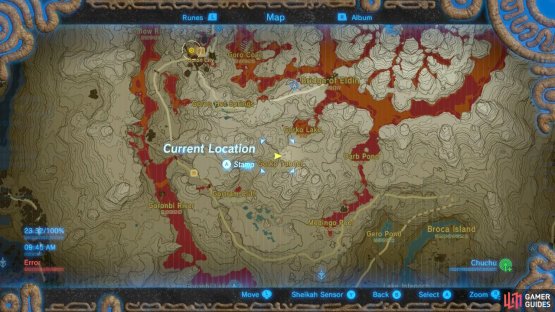 Here is the location of where you want to travel