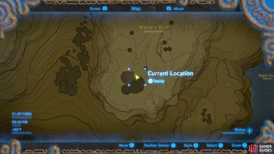 which is found at Washa&rsquo;s Bluff.