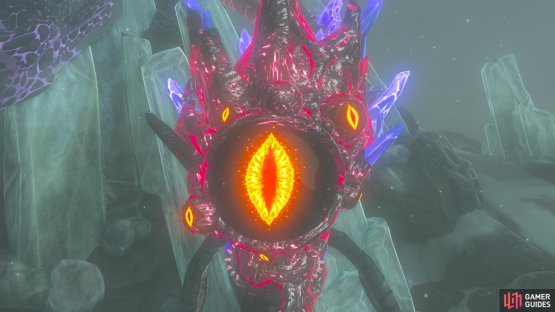 At this point, the eye on the forehead will open, and it will be vulnerable to your attacks
