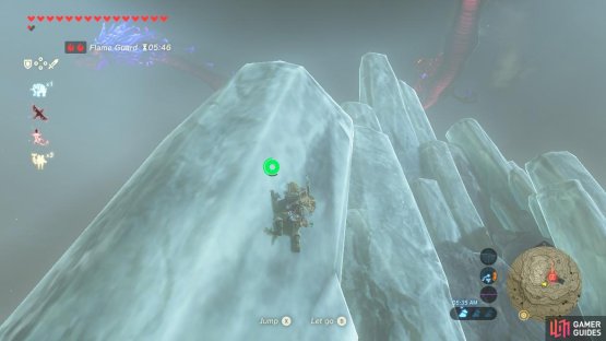 Climb up one of these ice spines for a better vantage point