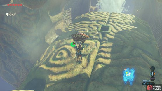 Aim for this section of Vah Ruta&rsquo;s forehead, where you can see an opening