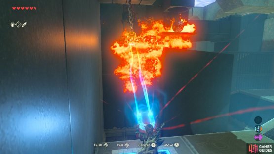 Again there are multiple ways to burn the vines here