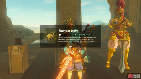It has low defense and cannot be upgraded but it makes you immune to lightning