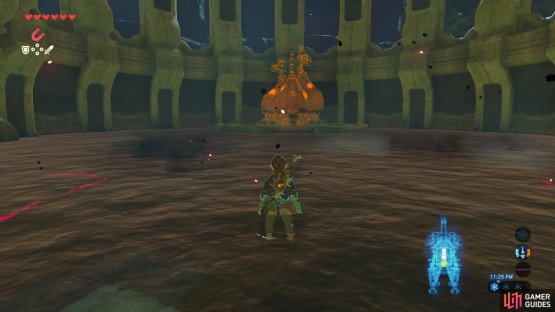 The huge orange pedestal is the main control unit of Vah Ruta.