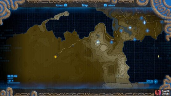 This region is one of the largest regions on the map, with most of it being open desert.