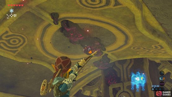Another one of Ganon&rsquo;s eyeballs is hanging out on the ceiling so destroy it