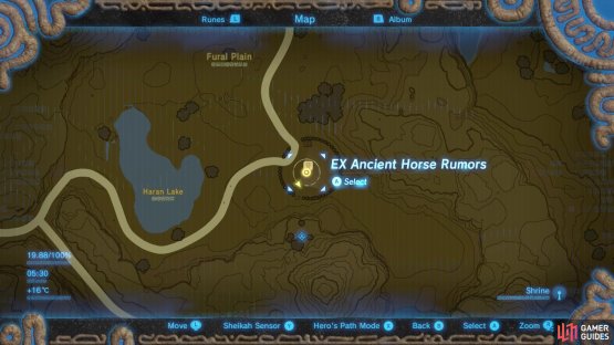 The rumors about the Ancient Horse gear are found at Highland Stable