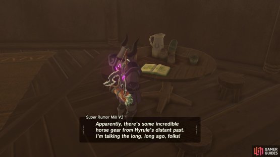 the journal will give you the location of a saddle and a bridle. 