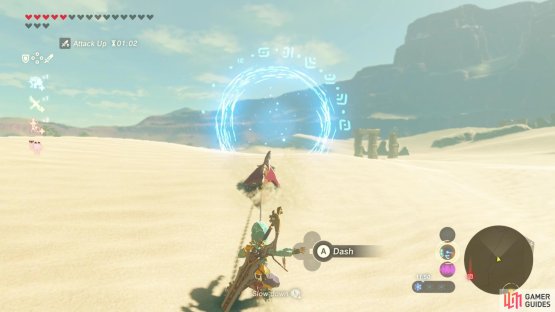 The first ring is found just northwest of Gerudo Town
