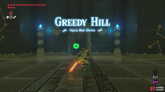The trial at Kayra Mah is called Greedy Hill