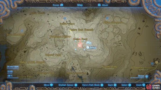 You&rsquo;ll find the first blue ring just south of Hebra Peak