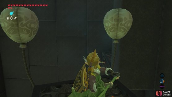 and spawns in a platform on balloons!