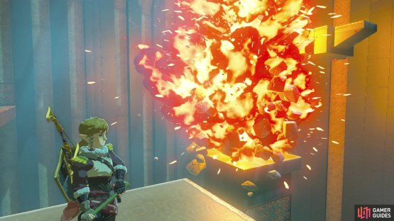 Link knows that cool guys don&rsquo;t look at explosions.