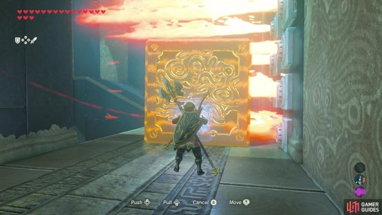 you&rsquo;ll need to use magnesis to drag the metal cube across the flames to make a safe path for you and the ice cube. 