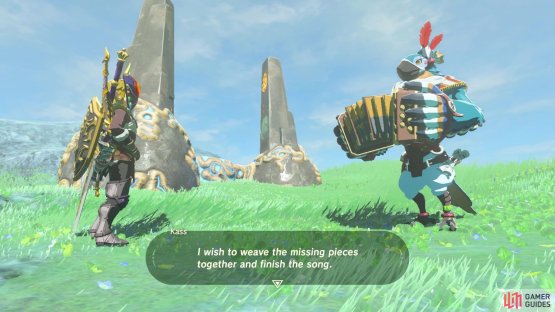 Kass will then tell you more about the three shrines!