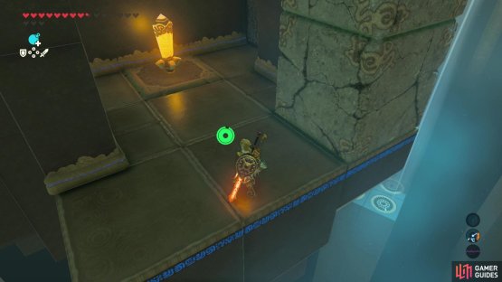 to get to the second one explode the stone blocks and paraglide down.