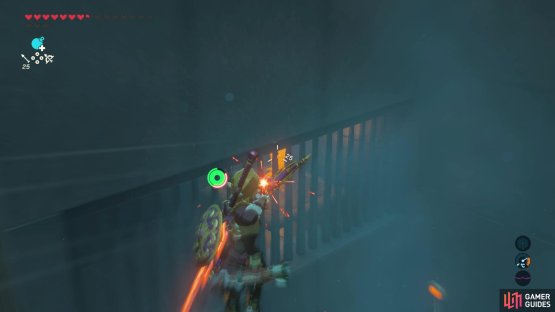 Shoot this crystal through the bars 