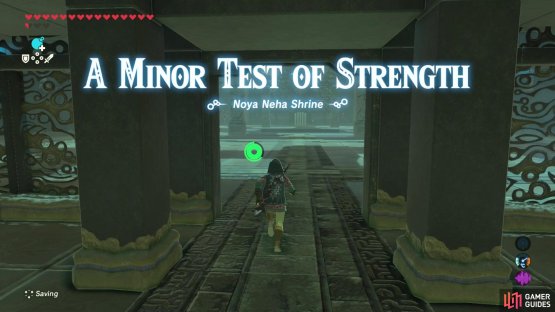 and is a minor test of strength.
