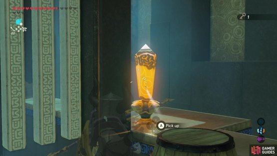 Shoot the crystal at the perfect time to open and close gates
