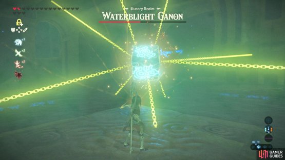 Freeze the cube using stasis